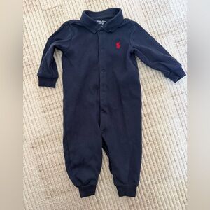Ralph Lauren Dark Blue one peice with Red Logo